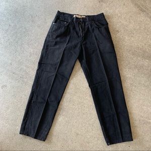 Steve & Barry’s black relaxed fit jeans // 32x30